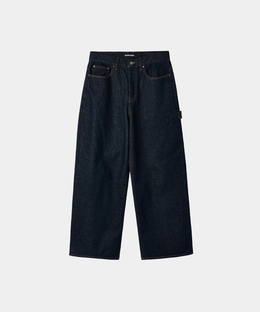MAISON MINED Back-Point Denim Pants Indigo