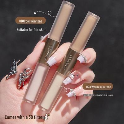 Dual-Ended Contour & Highlight Stick: Under-eye Concealer, Matte Face & Nose Shadow Pen