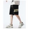 Summer Elastic Waist Letter Printing Shorts Male Loose Casual All-match Sports Shorts Men Knee Length Short Pants