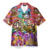 Hippie Logo Téma Letní Košile Pánské Dámské Psychedelické Houby Osobnost Streetwear Knoflíkové Košile Hip Hop Móda Blůza Nové