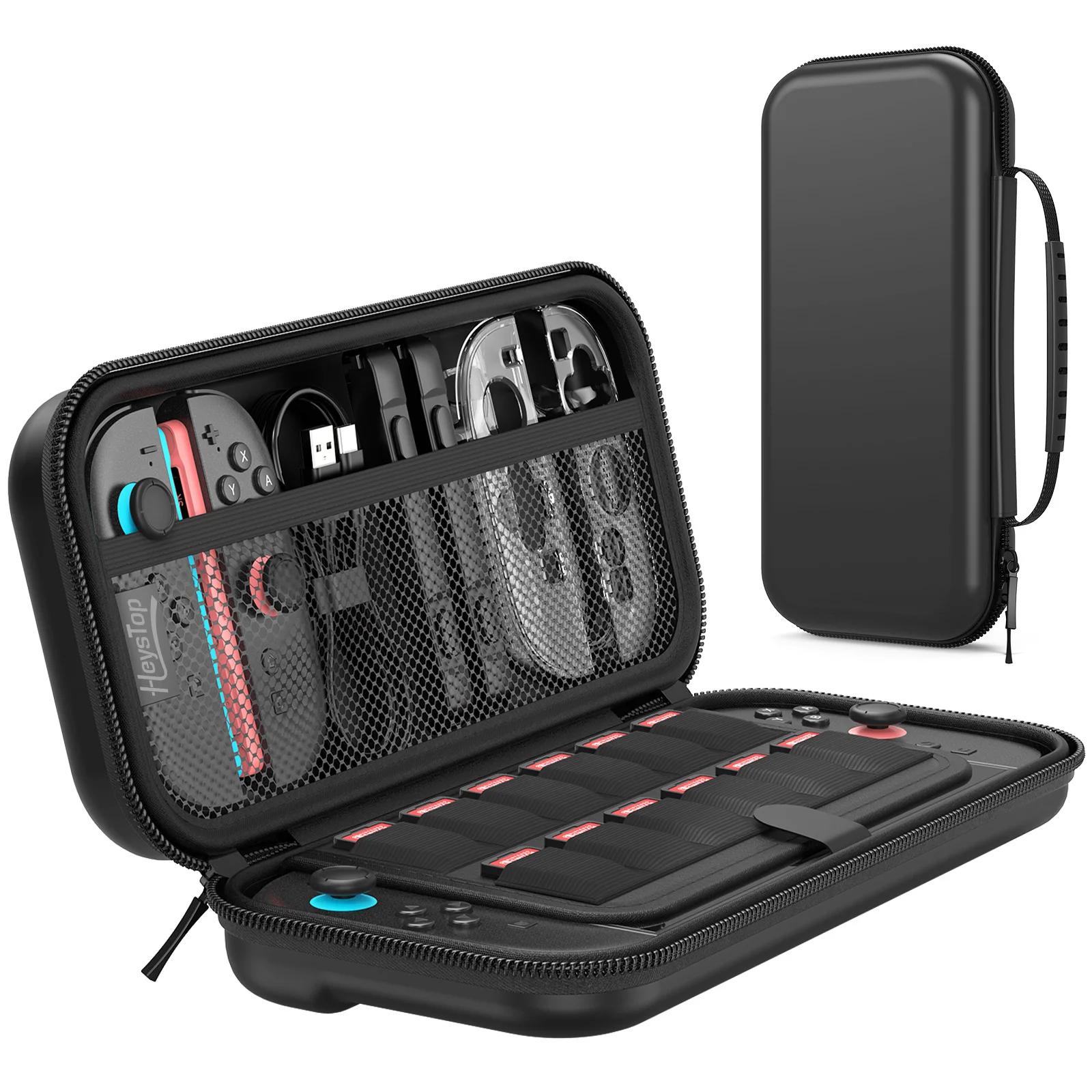 

Comptible for Switch 2 Portable Lightweight and Large Capacity Waterproof Carrying Case Protected for Console Accessory чёрный