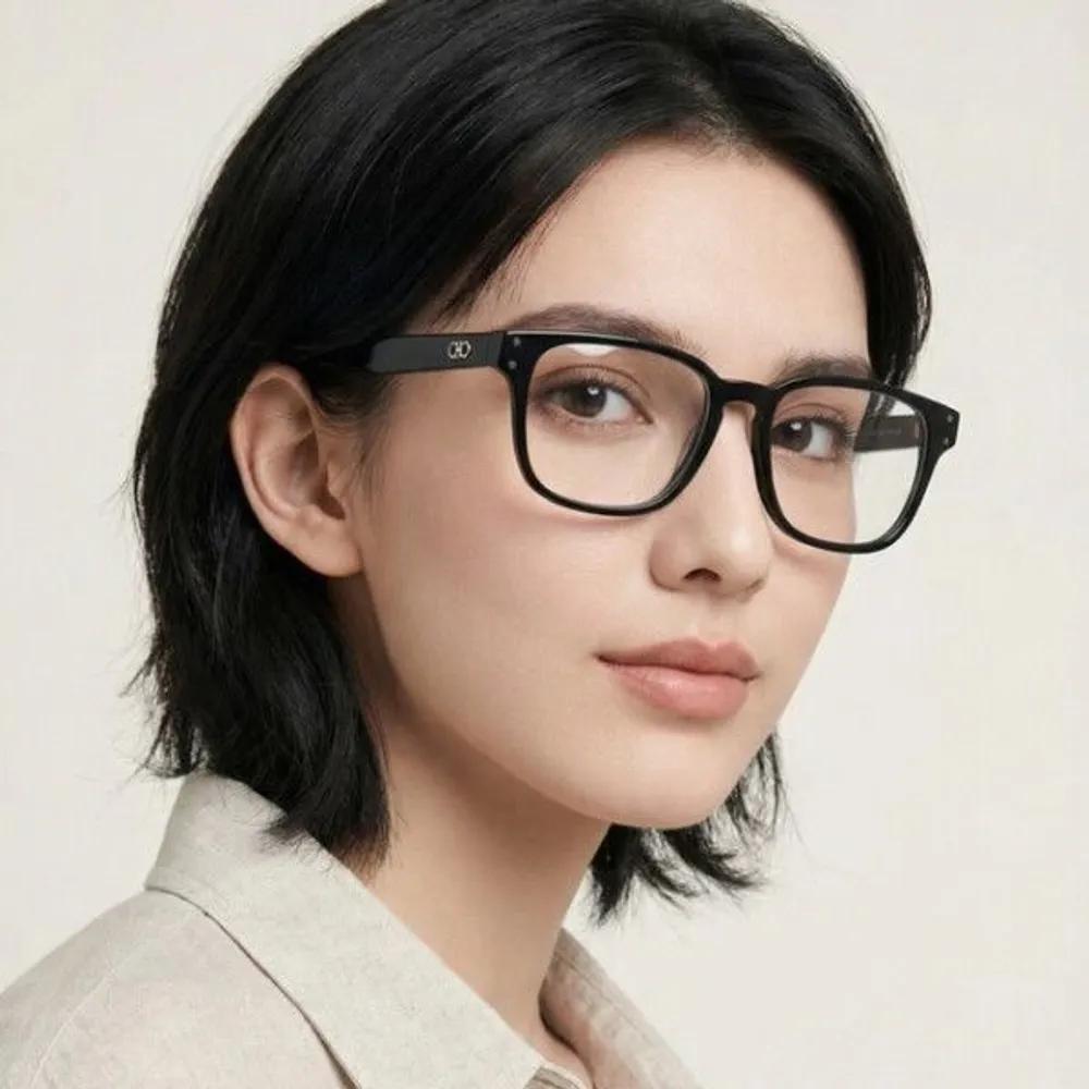 Eyeglass Frame SF2924 001 Square Black Horn-rimmed