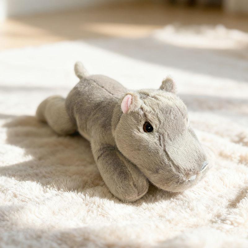 

Cute lying animal crocodile fox doll plush toy hippo doll children s company soothing doll 15cm