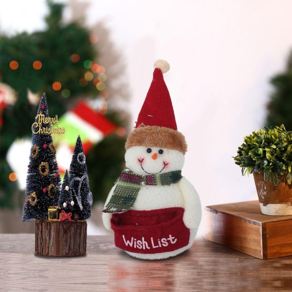 Accessories Christmas Tree Christmas Pendant Snowman Dolls Stuffed Toy Christmas Decoration