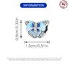 Butterfly Pendant S9 Sterling Silver Design Sense Accessories High Sense Diy Bracelet Necklace Jewelry Making