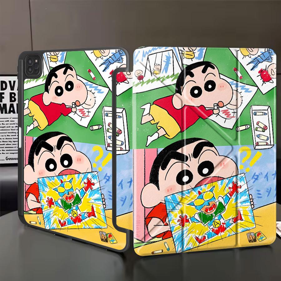 

Holder Cover Tablet Case For iPad Air 4 5 M3 M2 1 2 M4 11inch Pro 2025 Pro 11th 10th 9th 8th 7th 12.9inch Mini 6 7 Cute Cra-yons iPad Mini 6 8.3