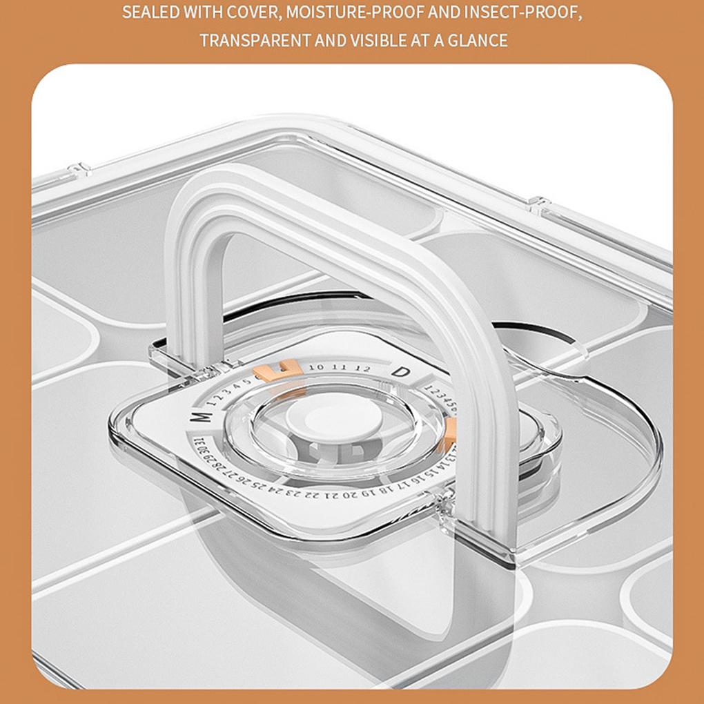 ABS Snackle Box Container With Time Record Party Or Picnic Snack Trays With Compartments Snack Boxes