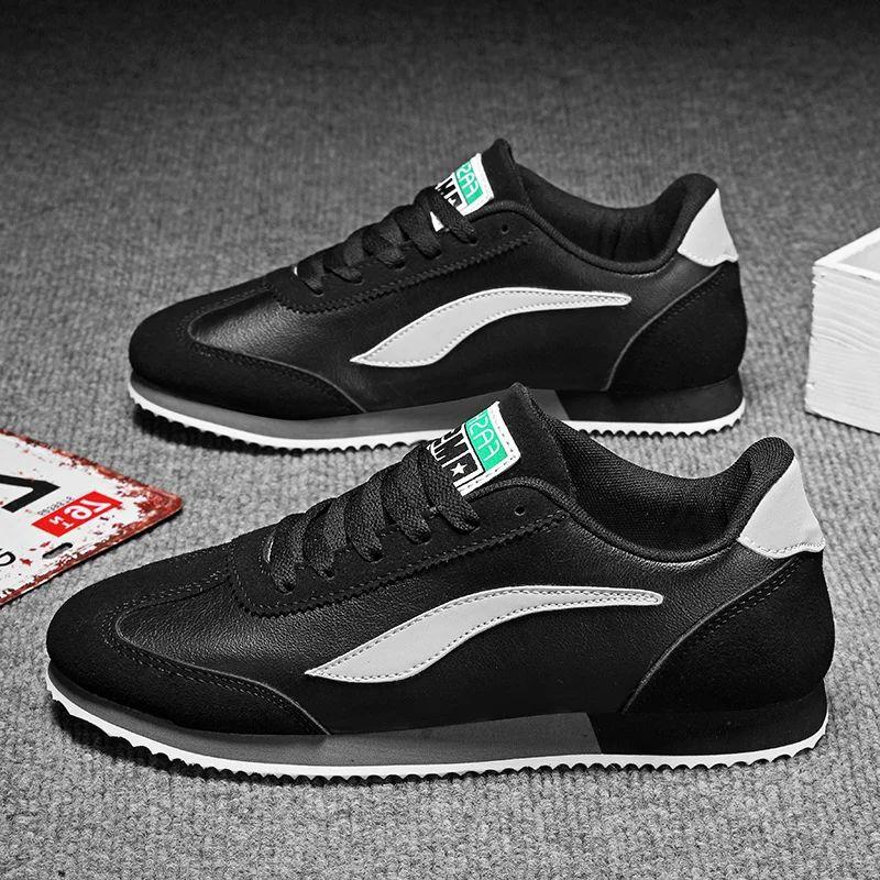 Fashion Blue Trendy Sneakers Men Designer Casual Athletic Shoes Men's Sports Shoes Breathable Flats Trainers Men Walking Sneaker