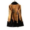 Mom's Reversible Faux Fur and Leather Coat - Women's Winter Fashion for Mid-Aged & Elderly