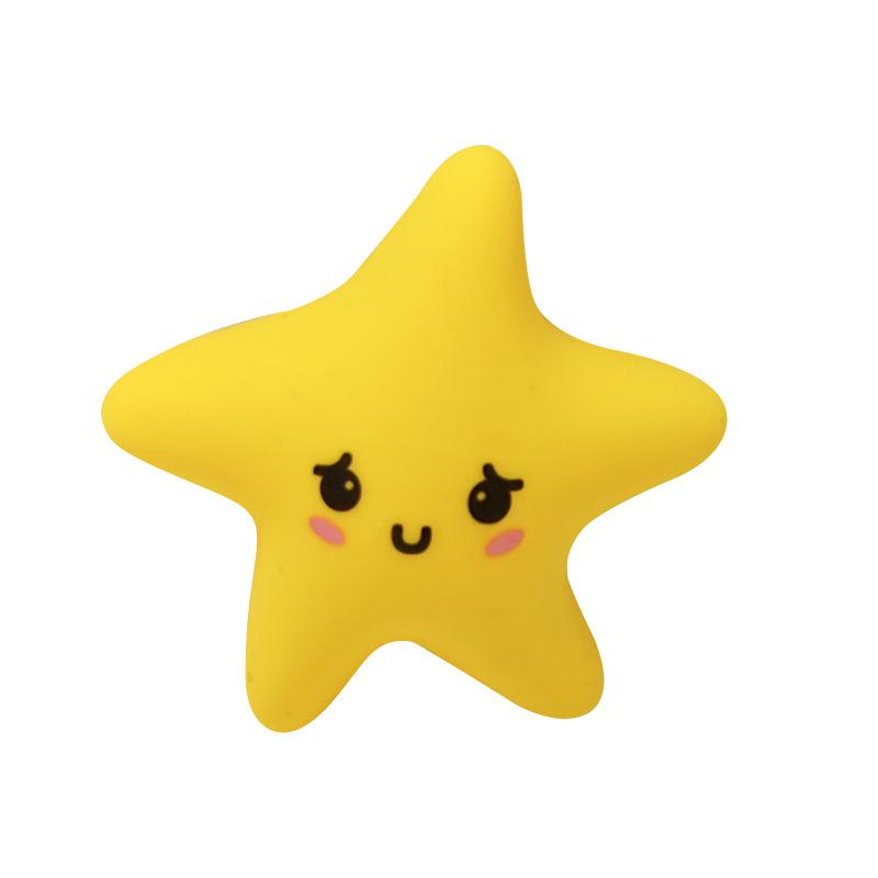 Pentagram Silicone Night Light - Touch-Activated Sensor Lamp