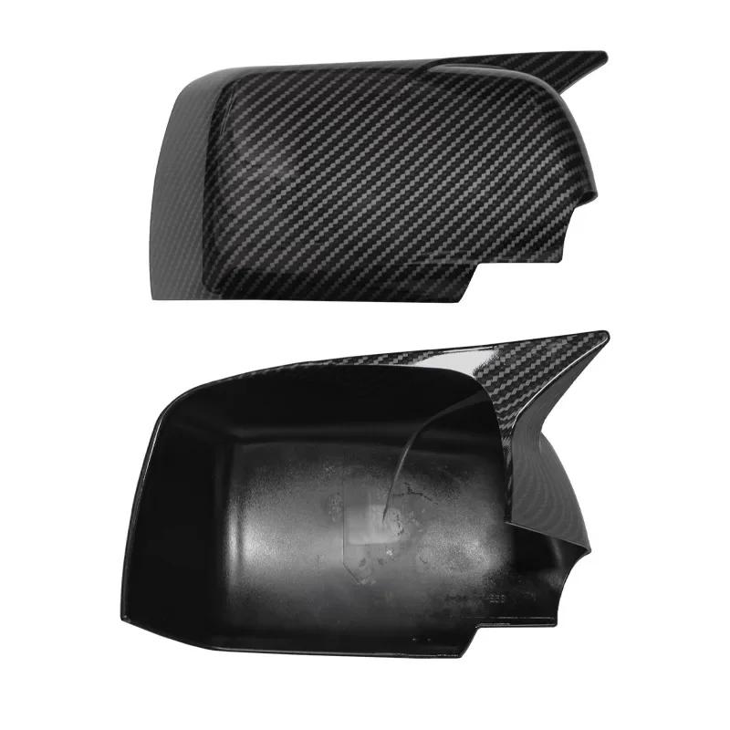 2pcs 2025 New M Look Mirror Covers for BMW X5 E53 1999-2006 Glossy Black Rearview Side Mirror cover Caps