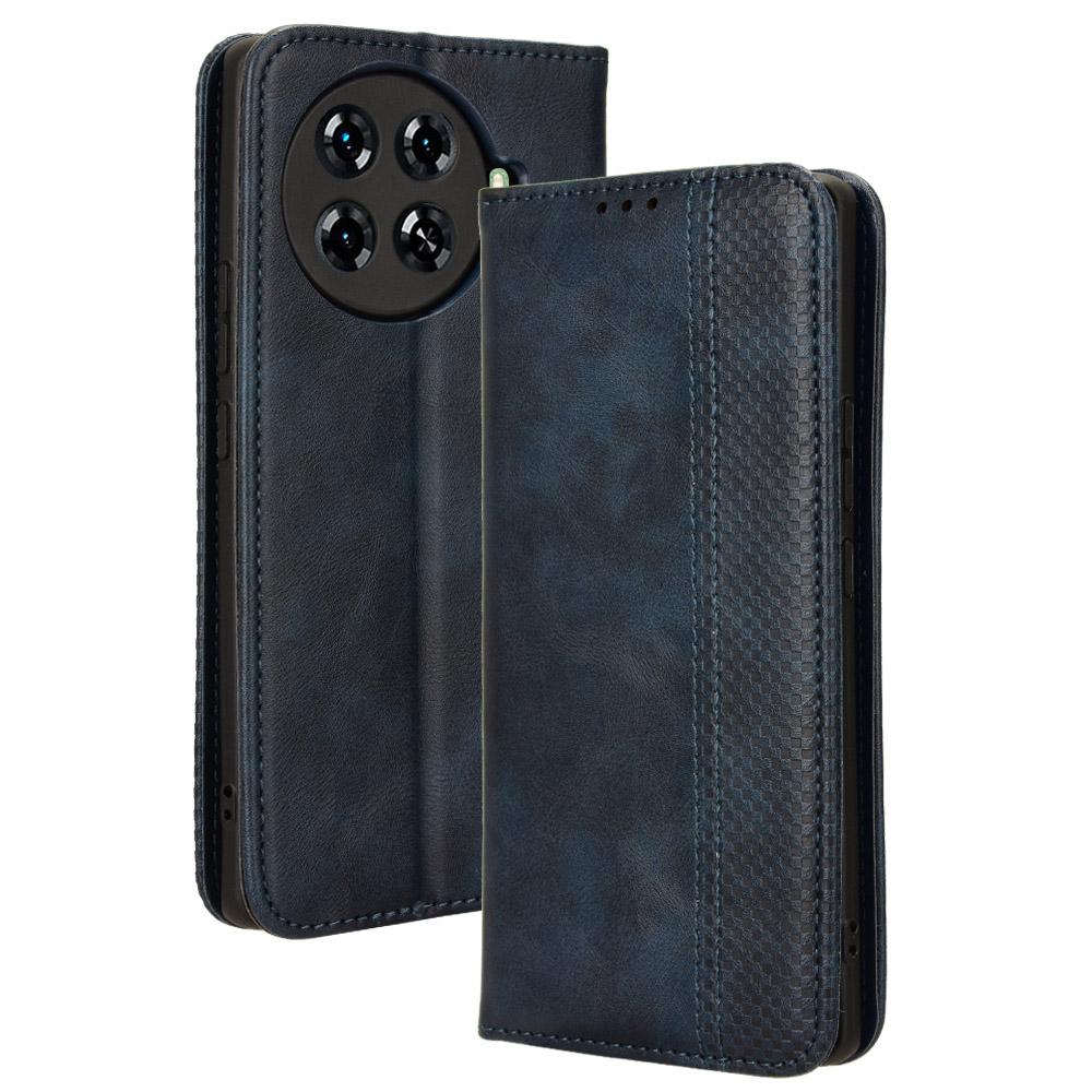 For TECNO Spark 20 Pro+ KJ7 Case Leather Magnetic Closure Wallet Flip Phone Cover