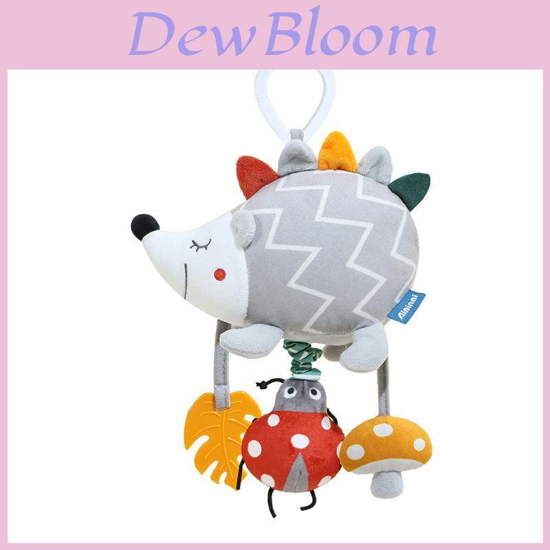 Hedgehogs Elephants Plush Baby Rattle Toy With Hanging Clip For Infant Development And Sensory Stimulation