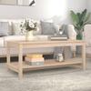  Coffee Table, 110x55x45 Cm, Solid Pine Wood