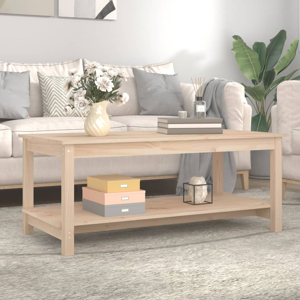  Coffee Table, 110x55x45 Cm, Solid Pine Wood