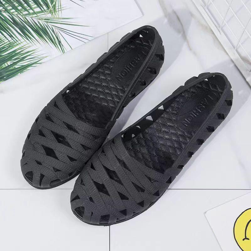 Women's Thick-Soled Bow Bathroom Slippers - Soft Sole, In Stock (Summer 2023)