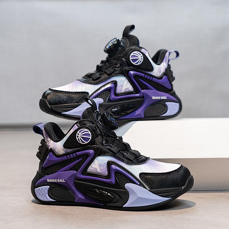 

Мальчики кожаная поверхность 2025 новая зима детская спортивная обувь мальчики студенческая тренировочная баскетбольная обувь средняя и старшая детская обувь для бега 40