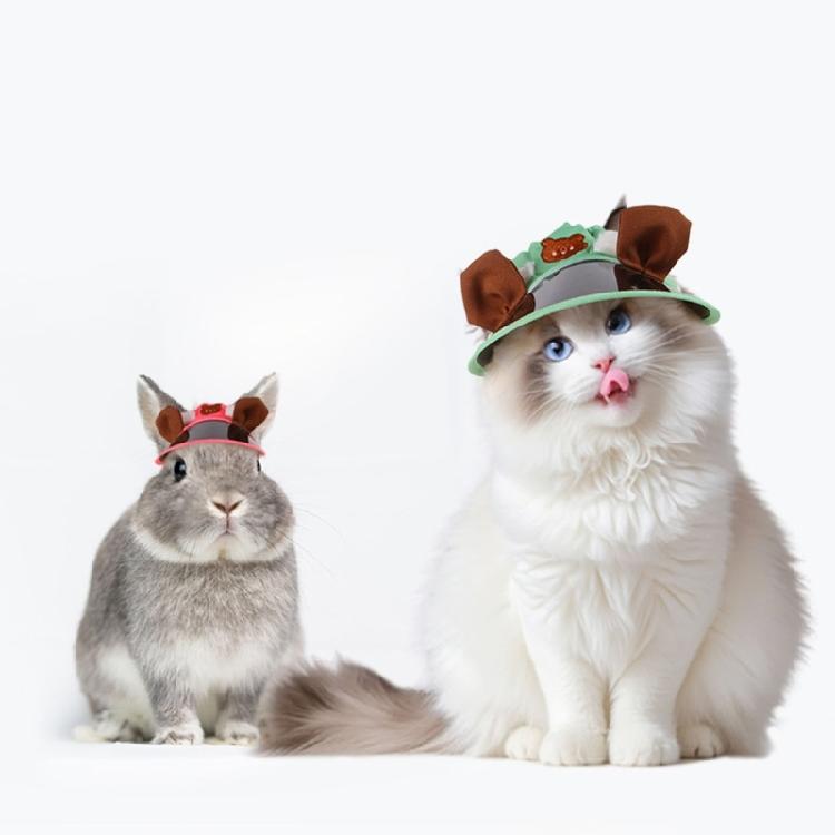 Multi Pet Sun Protective Hat Wide Brimmed Design For Dogs Cats Rabbits Lightweight Summer Accessory