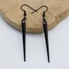 Small cylindrical long style earrings, simple and creative geometric long strip earrings for women