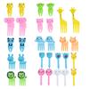 Cartoon Fruit Fork Plastic Cute Children S Mini Convenience Sign Household Creative Decoration Sign Reusable Cross