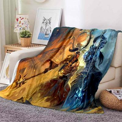 Manta de World of Warcraft, manta de Cosplay, manta súper suave impresa en 3D, mantas de franela para adultos y niños, decoración del hogar