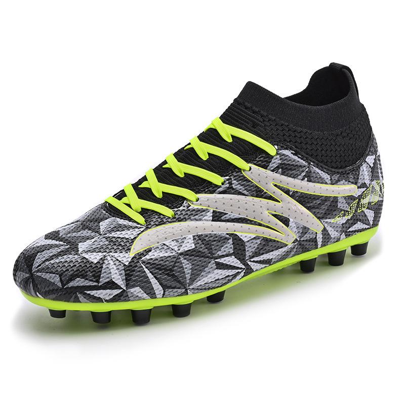 Spikes High-top Football Shoes Men's Training Female Children Broken Student New Adult Length