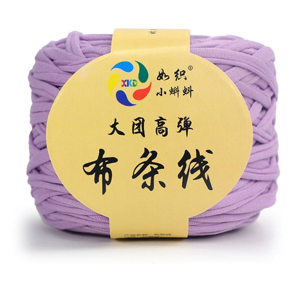 

Durable High Elastic Knitting Material Cloth Strip Thread Coarse Yarn Crochet Ball Handmade DIY Woven Material фіолетовий