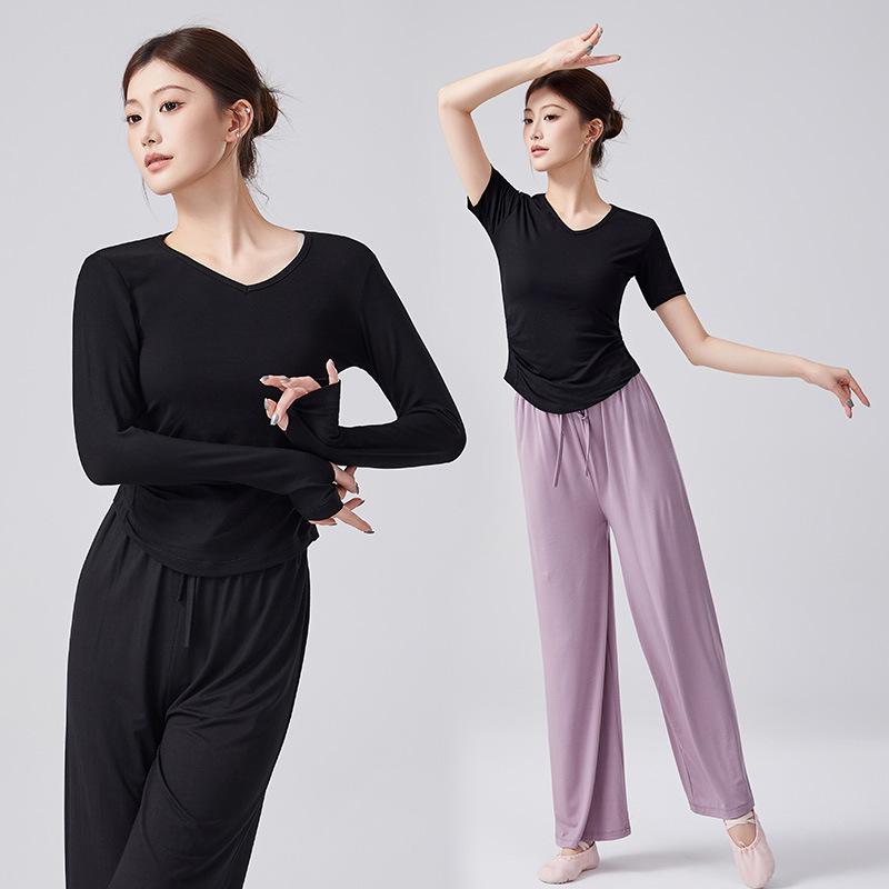 Women's Long Sleeve Modern Chinese Dance Costume Set