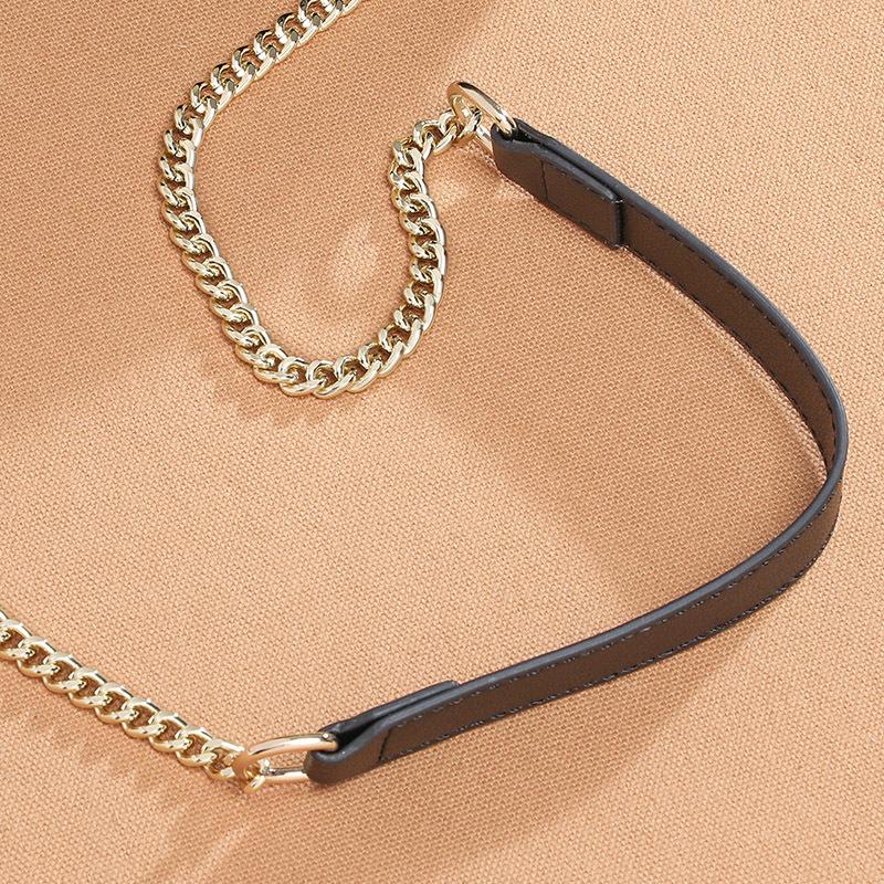 Neue Tasche Damen Umhängetasche Echtes Leder Kettentasche Nischenmode Vielseitige Schultertasche
