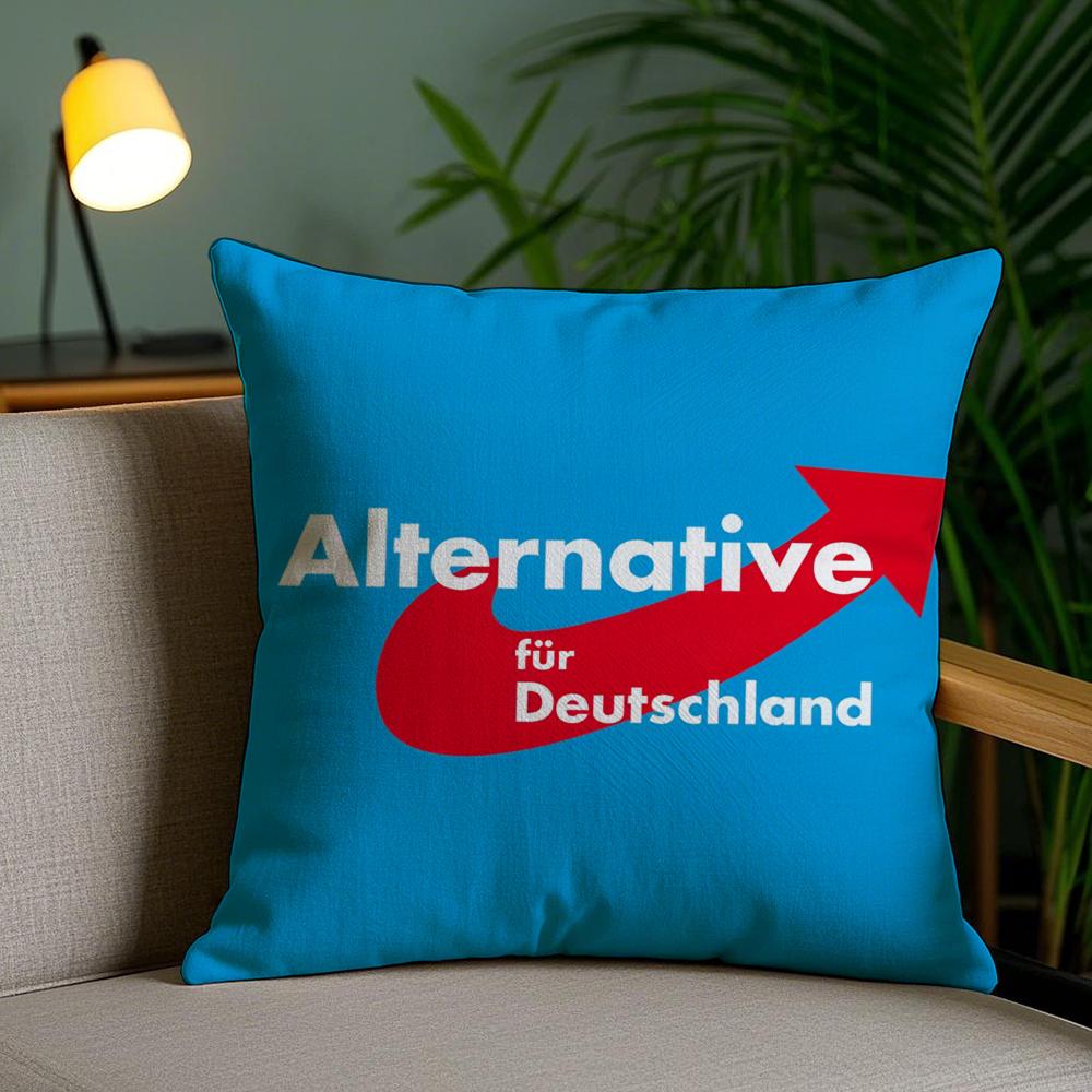 Alternatieve Afd Duitsland Kussenhoes Pluche Stof Zacht Dubbelzijdig Bedrukt Onzichtbare Rits Bank Kussenhoes Huisdecoratie