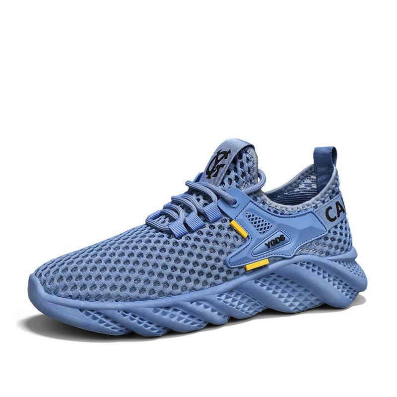 

Summer 2025 breathable thin mesh shoes casual sports men s shoes light and quick-drying wear-resistant hollow youth trendy shoes 44