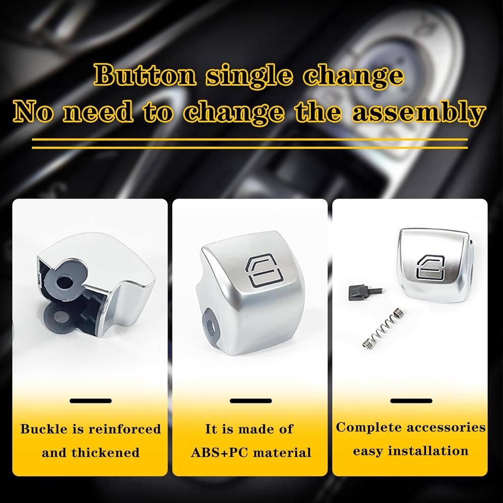 Master Power Window Switch Button Compatible with Mercedes Benz E S W213 2016- W222 2014- Lift Interior Caps Control Replacement (NO.3)