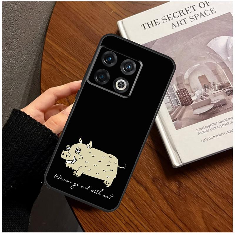 Cute Wild Boar Funny Cartoon For OnePlus 15 13 12 11 13T 10T 8T 10R 12R 13R Case For OnePlus Nord 5 CE 3 2 4 Lite N20 N30