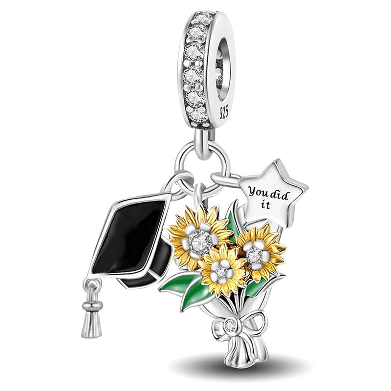 New Copper Firefly Butterfly Flower Plant Series Charms Fit Diy Bracelet Making Gift Of Personalized Jewelry