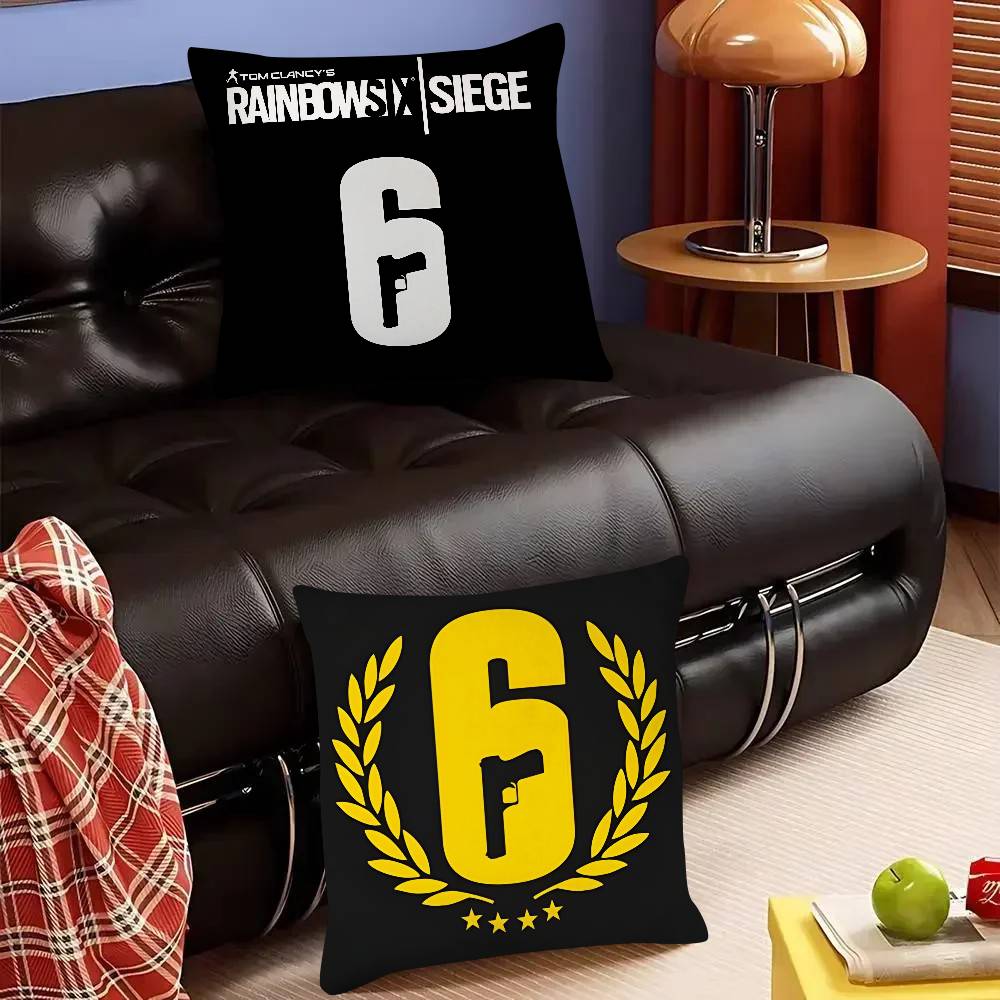 Poszewka na poduszkę Rainbow Six Siege Modna kwadratowa poszewka Sypialnia Sofa Pokój Ins Dekoracja Wypoczynek Poszewka na poduszkę
