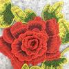 Embroidery Three-Dimensional Red Rose Lace, Lace Collar, Clothing Accessories Water-Soluble Lace Diy