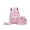 New schoolbag female multi-functional primary and secondary school students cute versatile three-piece combination backpack