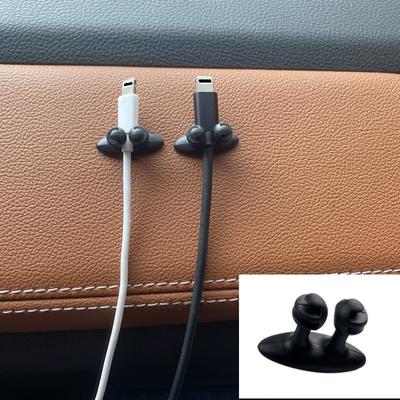 Nuevo organizador de cables para teléfono móvil con tablero de instrumentos de automóvil, cargador, cable de línea, abrazadera de cierre, accesorios para el interior del automóvil