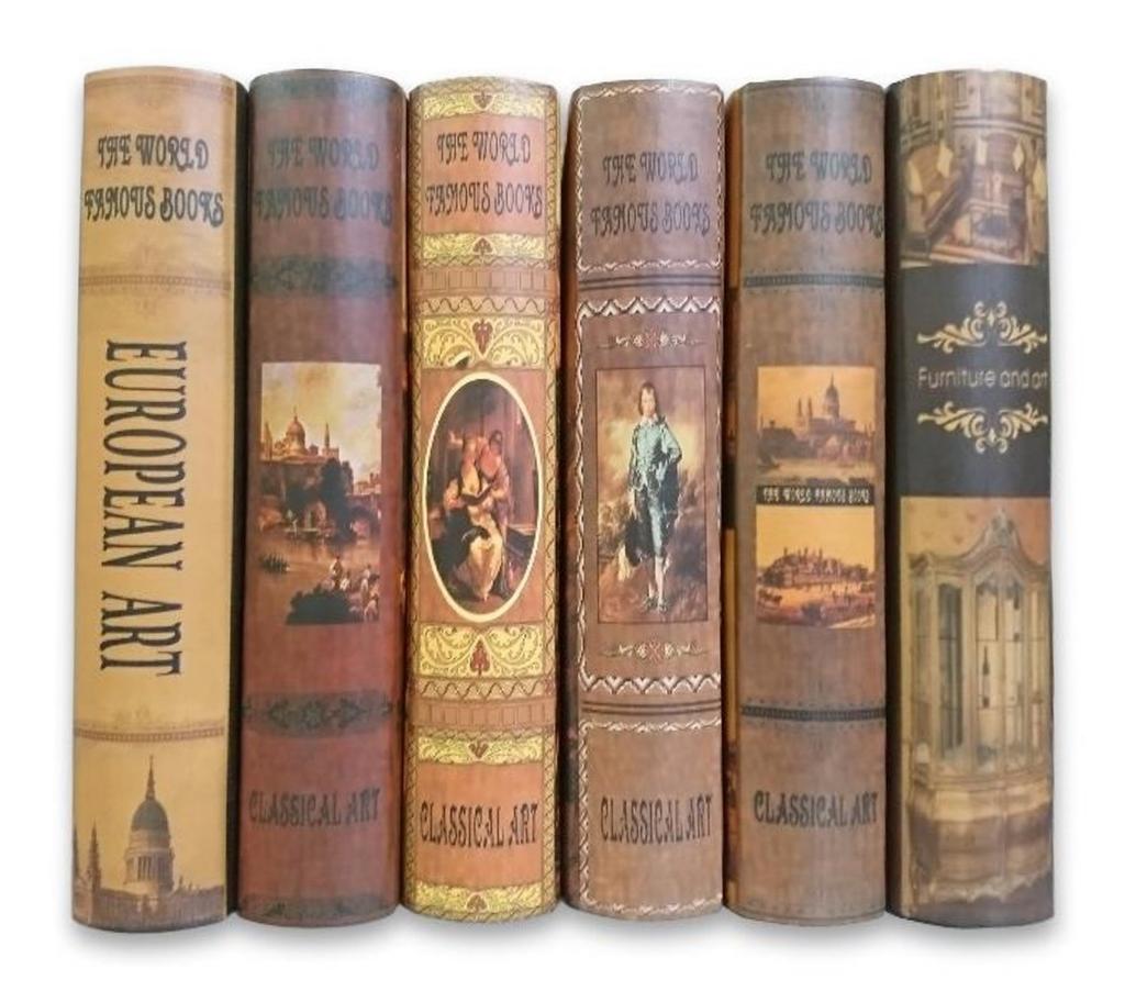 Imitation Foreign Art Fake Interior Decor of 6 Small Books, Books, Books, Models, Books, (Set Books)