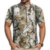 Men's Short Sleeve Cycling Jersey Half Zip Breathable Quick Dry Lightweight Round Neck Sports Shirt for Outdoor Riding