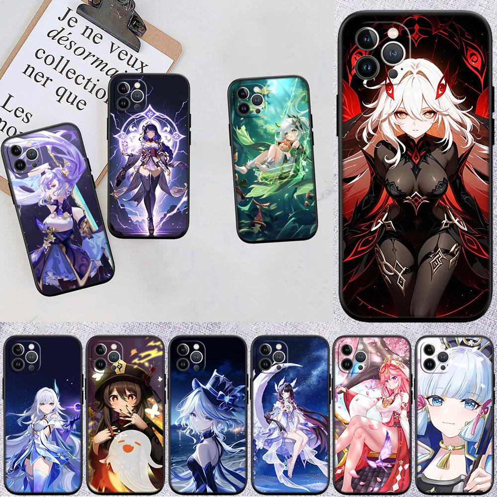 AQ58 Genshin Impact Soft Shell Phone Case for OPPO A40 A60 A80 A15 A16 A16K A12 A17 A17K A54 A54S A53 A53S A55 A56 A57 A98 F23