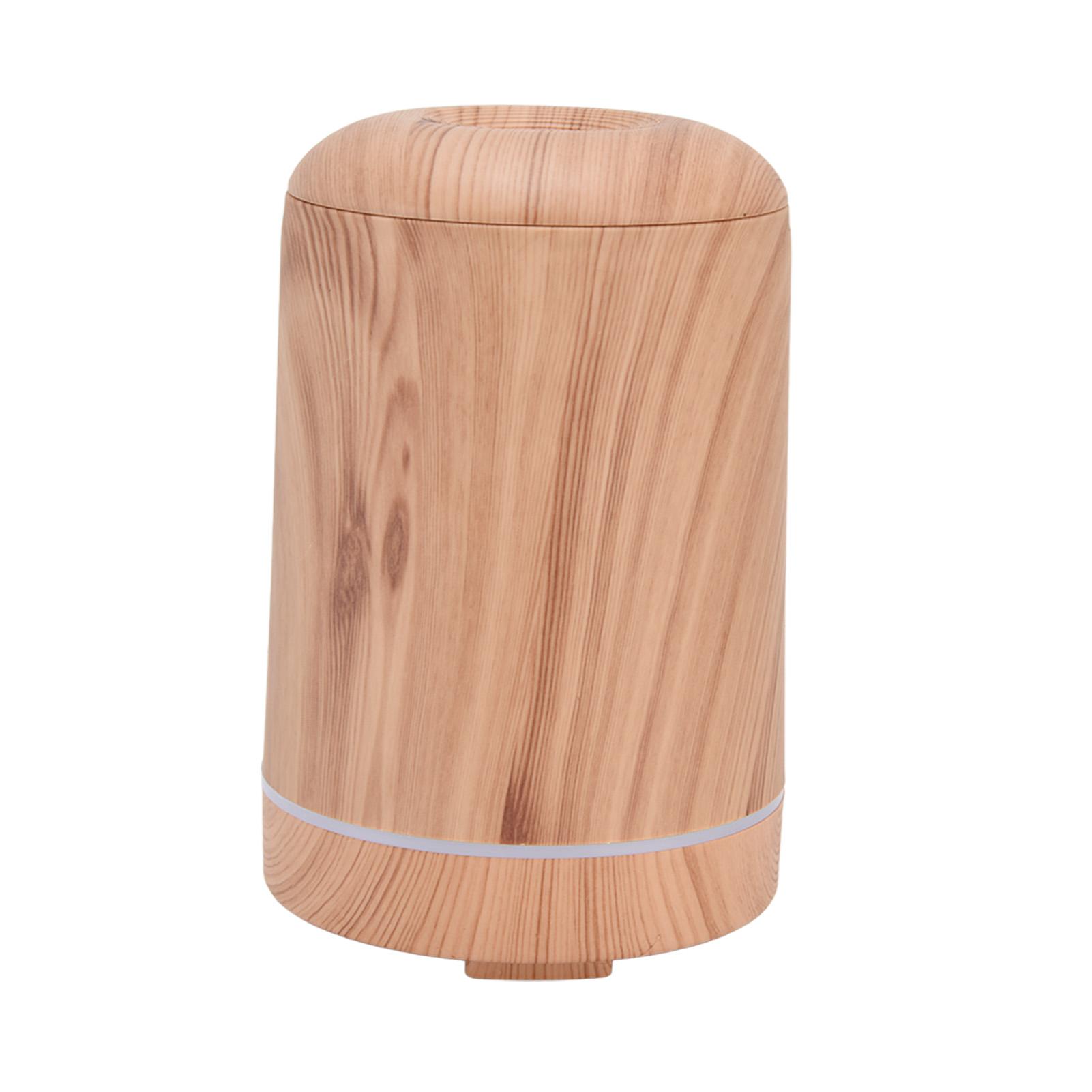 

200ml Wood Grain Humidifier Aroma Air Humidifier USB Powered Night Light Humidifier for Bedroom