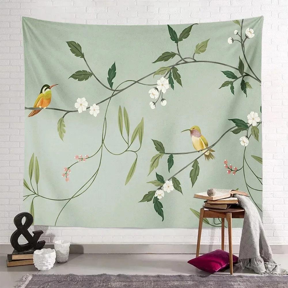 Botanical Art Tapestry Minimalist Design Unique Wall Decor for Living Room Perfect Gift for Plant Lovers