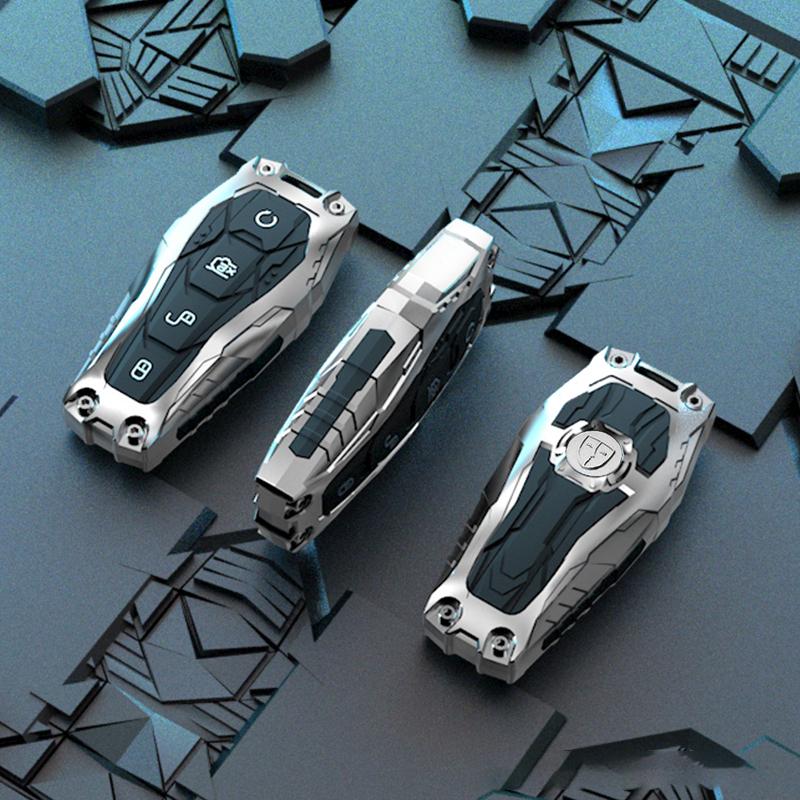 Galvanized Alloy Silicone Car Smart Remote Key Case Cover For BYD Song Pro Tang Dmi QIn PLUS MAX Yuan EV Dolphin Seagull
