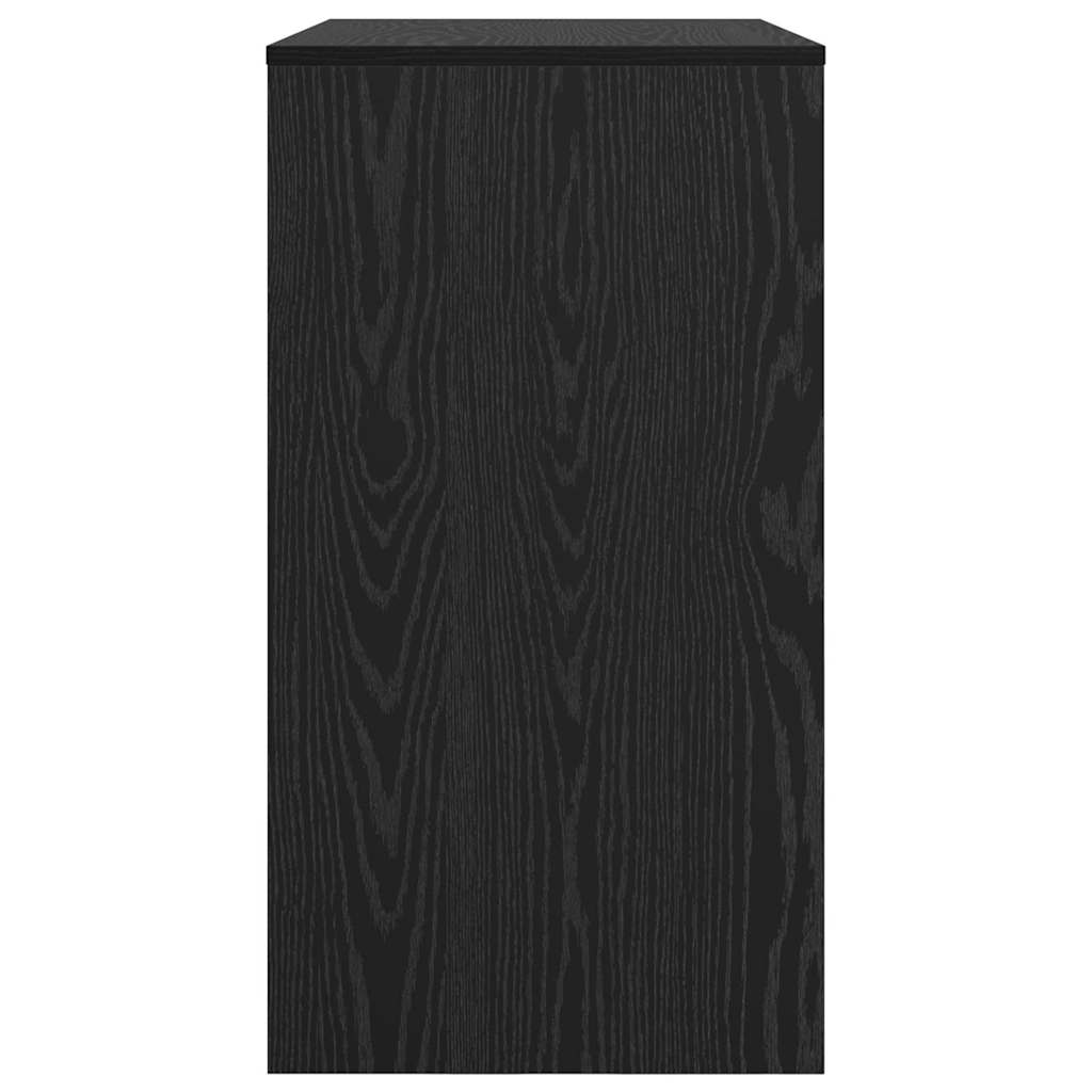 Desk Black Oak Effect 77.5 x 43 x 79 cm