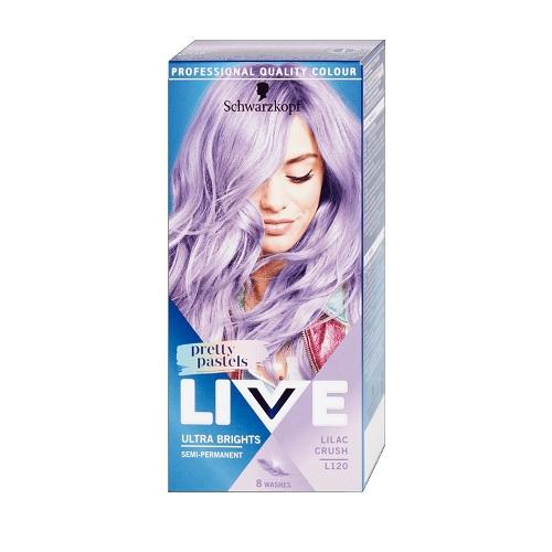Schwarzkopf Live Permanent Hair Dye Lilac Crush, Ultra Violet Shade, 70ml