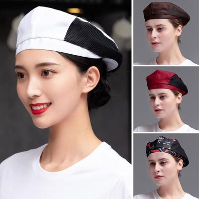 Kitchen Work Hat Chef Hat Cooking Hygienic Cap Baking Smoke-proof Dust Breathable Mesh Hotel Cook Cap Restaurants Accessories
