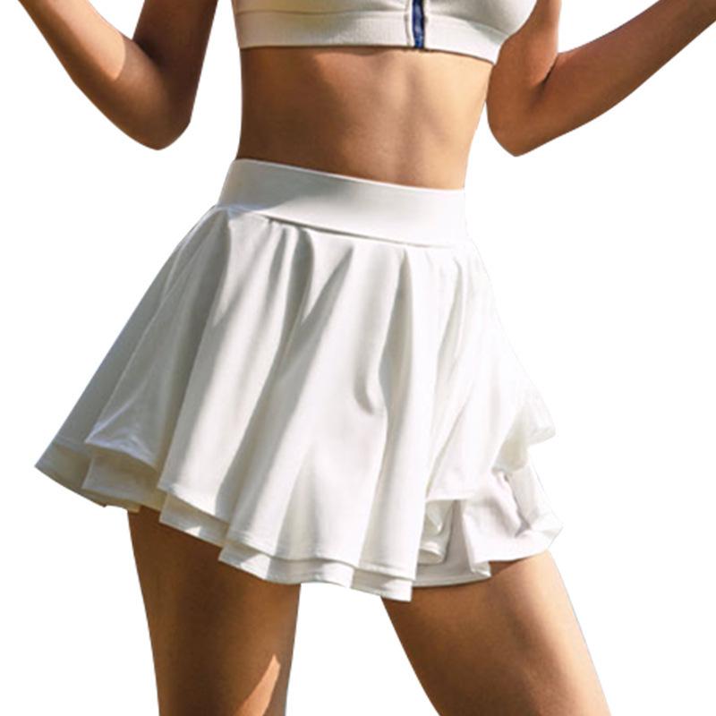 Women's Nude Feeling Yoga Tennis Skirt - Anti-Exposure, Breathable, Fitness & Dance Skirt for Running.
