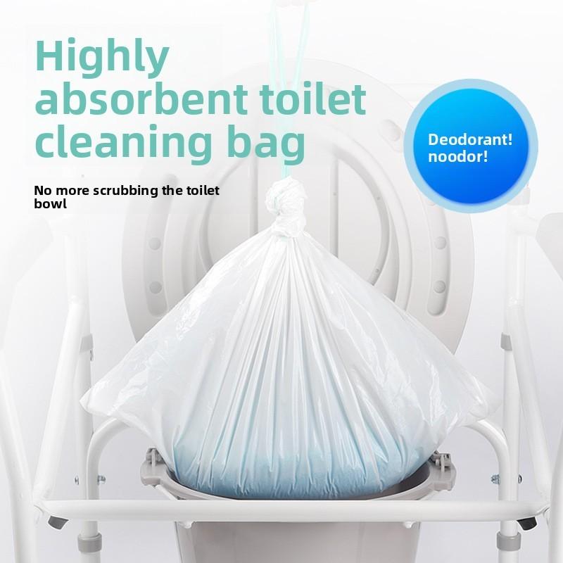 Saco Descartável para Resíduos de Banheiro com Tapete Super Absorvente para Idosos e Assistência Domiciliar