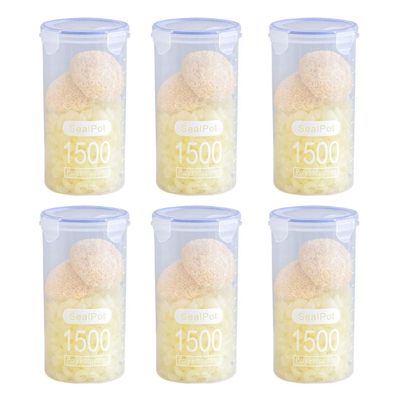 Leakproof Plastic Containers Multipurpose Transparent Kitchen Storage Solution Canister For Cereal Baking Supplies